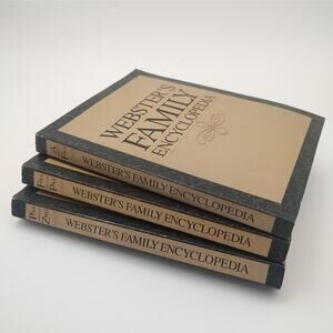 Webster's Family Encyclopedia Set A-Z Paperback Vintage Resource Books